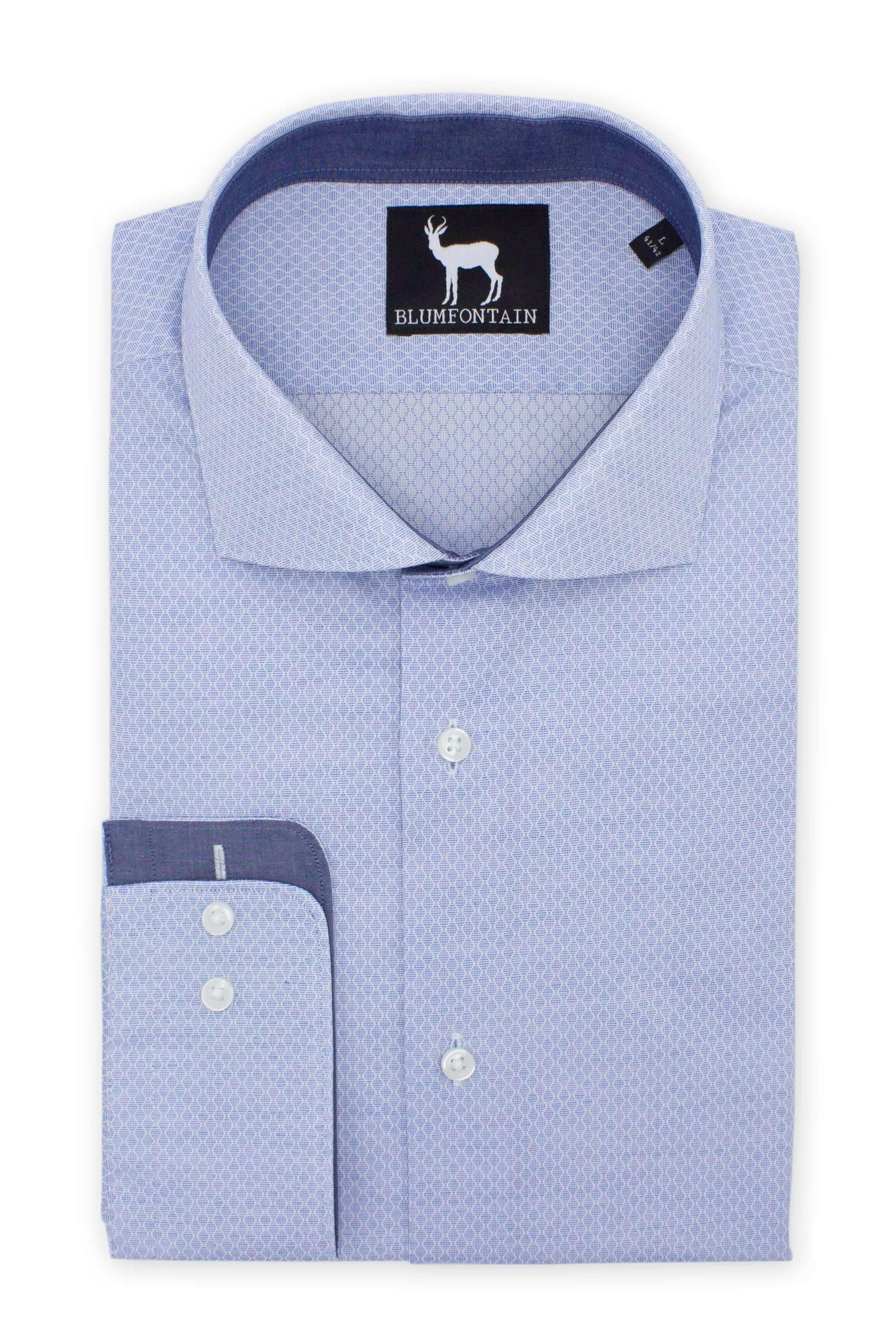 Blumfontain print lichtblauw