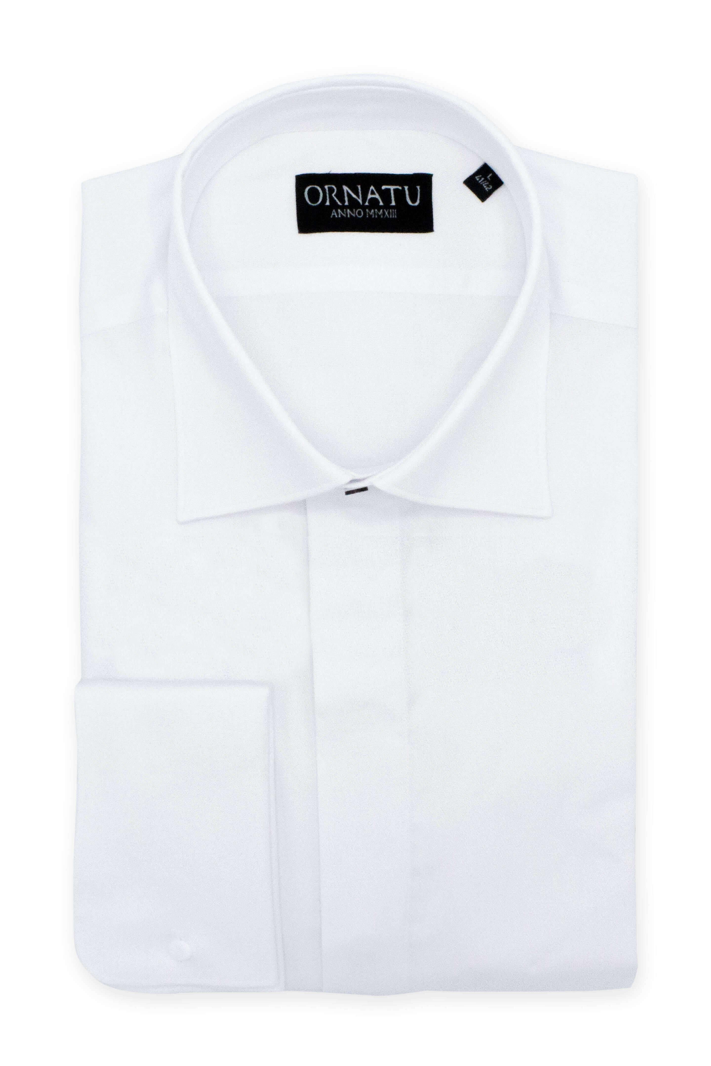 Smokingoverhemd blind kentkraag