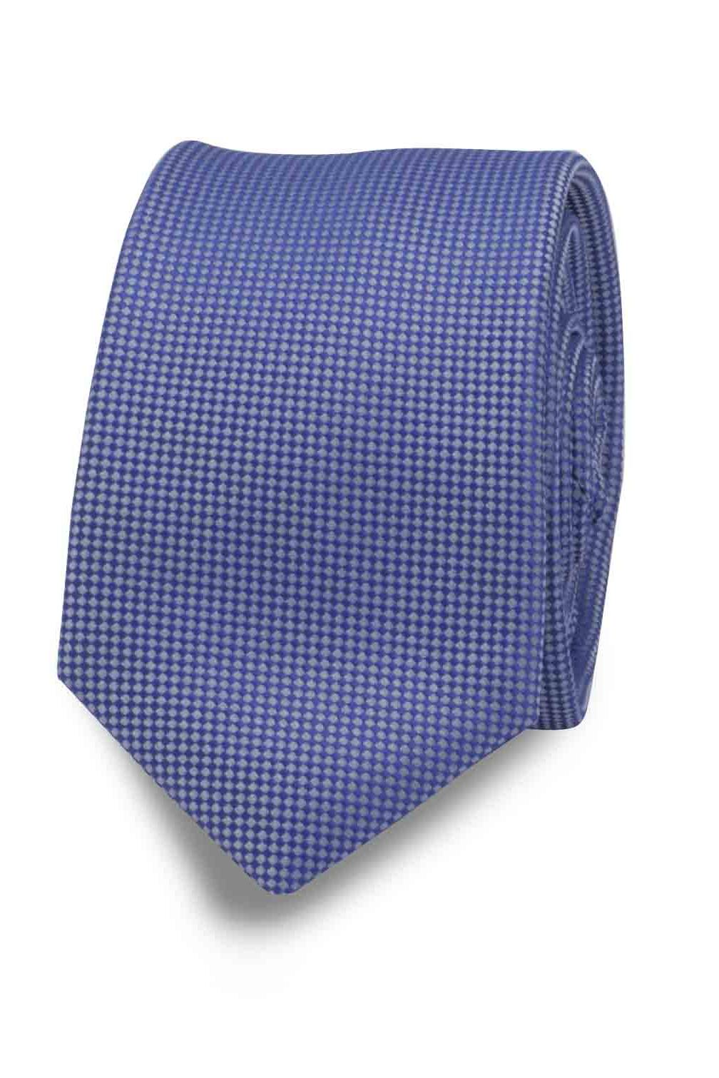 Stropdas Fiore, stijlvolle zijden stropdas met bloemmotief voor zakelijke outfits in blauw.