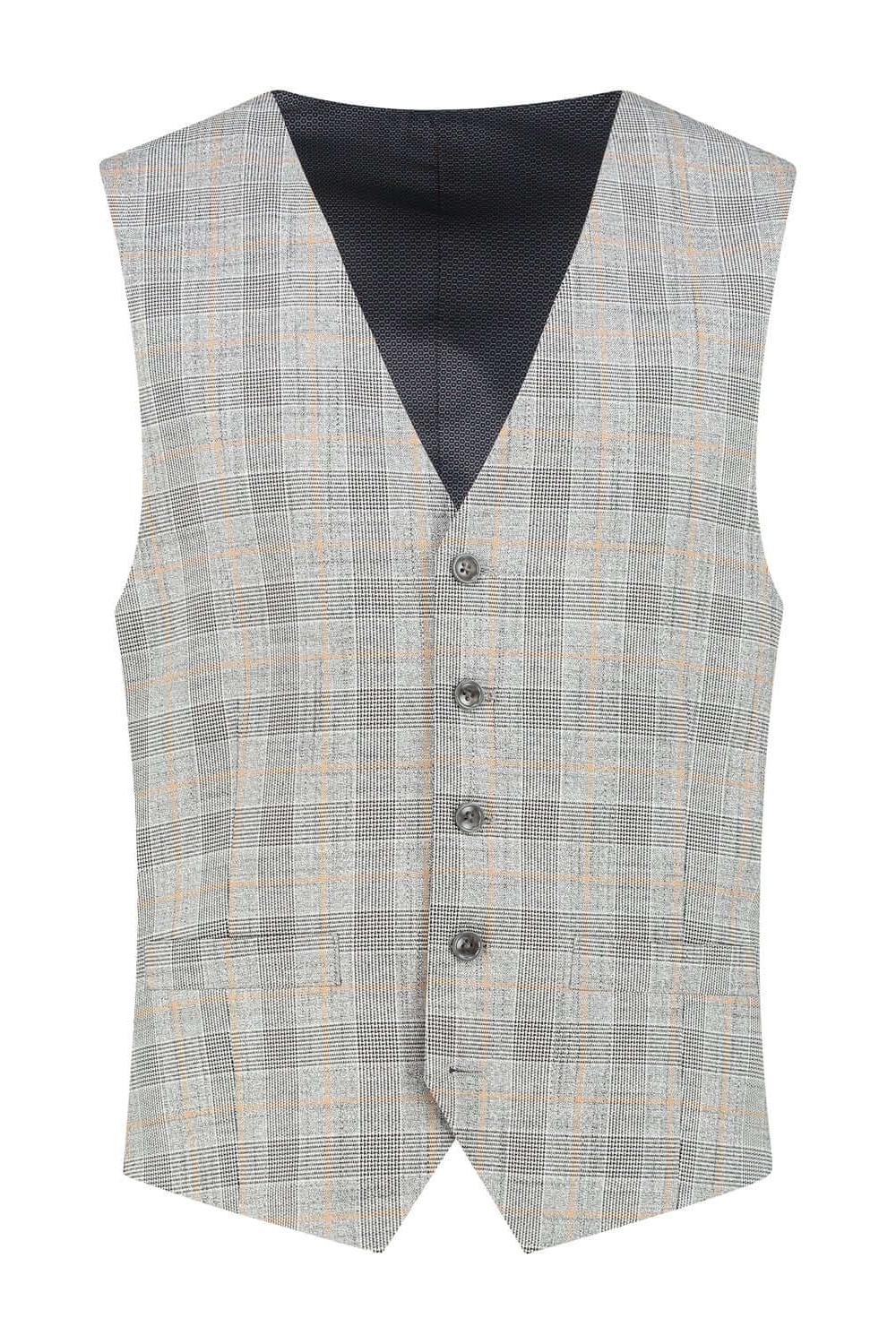 Gilet overruit grijs-brique