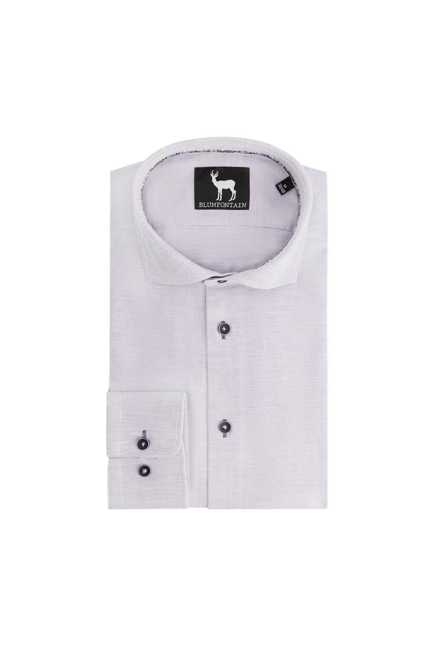 Overhemden Dobby paars