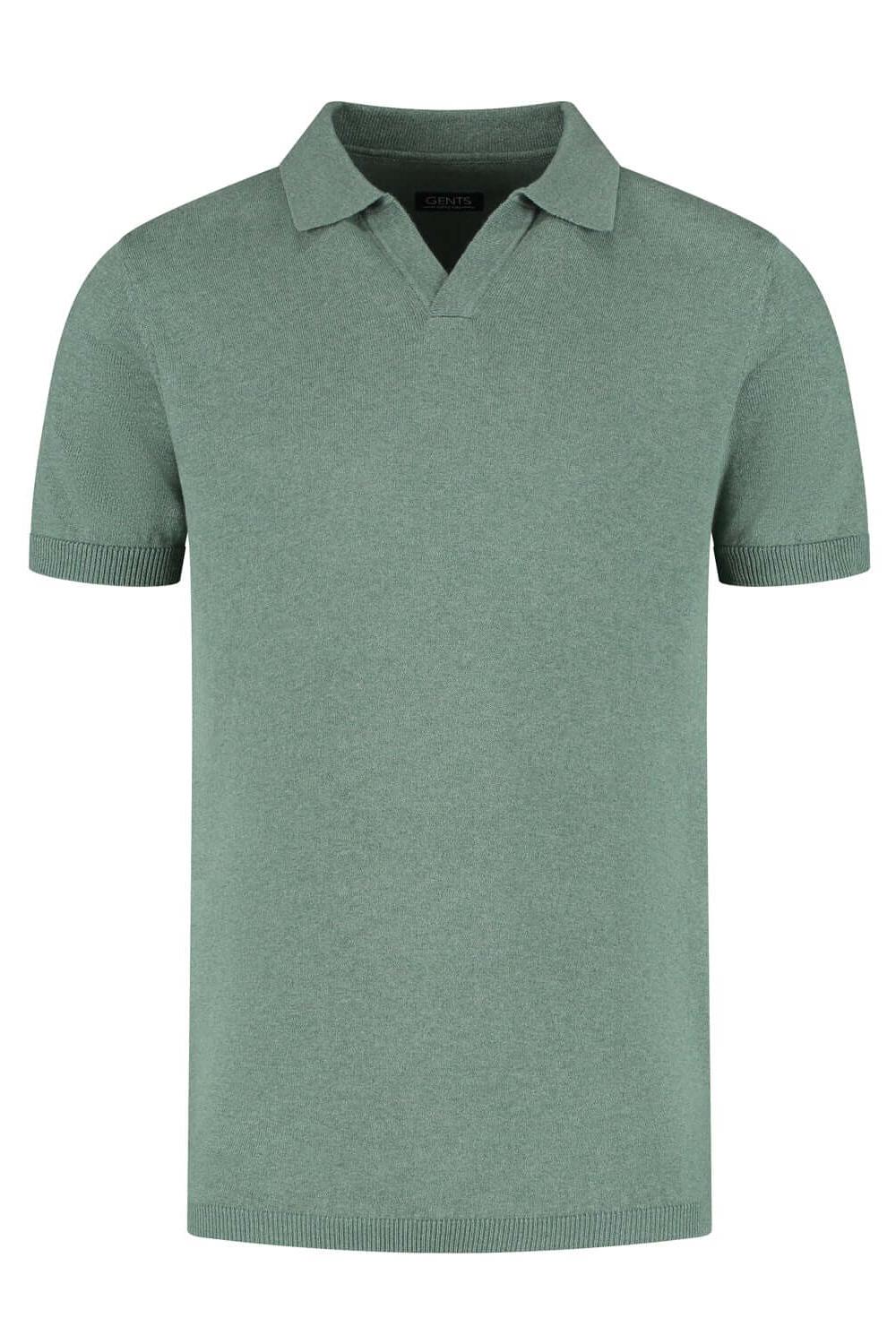 Polo Riva katoen groen, zachte katoenen polo in groen zonder logo, comfortabel en stijlvol.