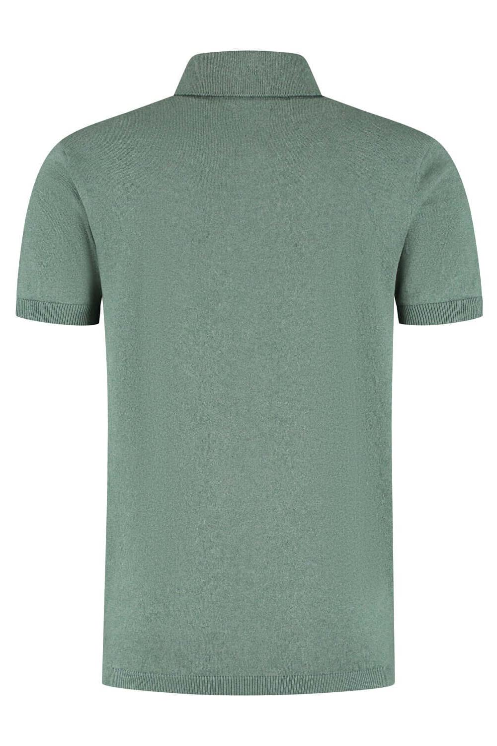 Polo Riva katoen groen, zachte katoenen polo in groen, comfortabele stijl zonder logo.