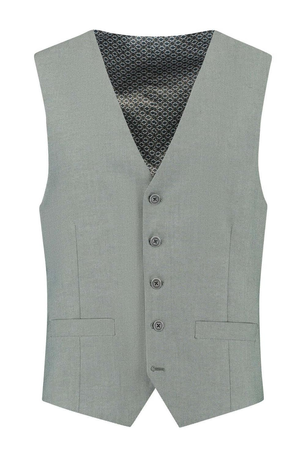Pak 3-D blend amandelgroen vest voor formele gelegenheden, stijlvolle uitstraling en perfect voor elke gelegenheid.