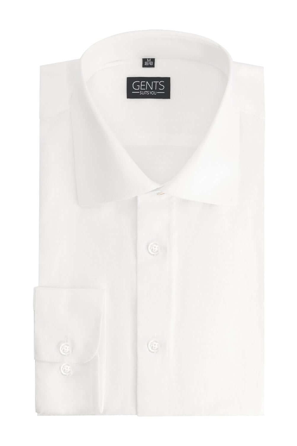 Overhemd linnen-katoen off-white