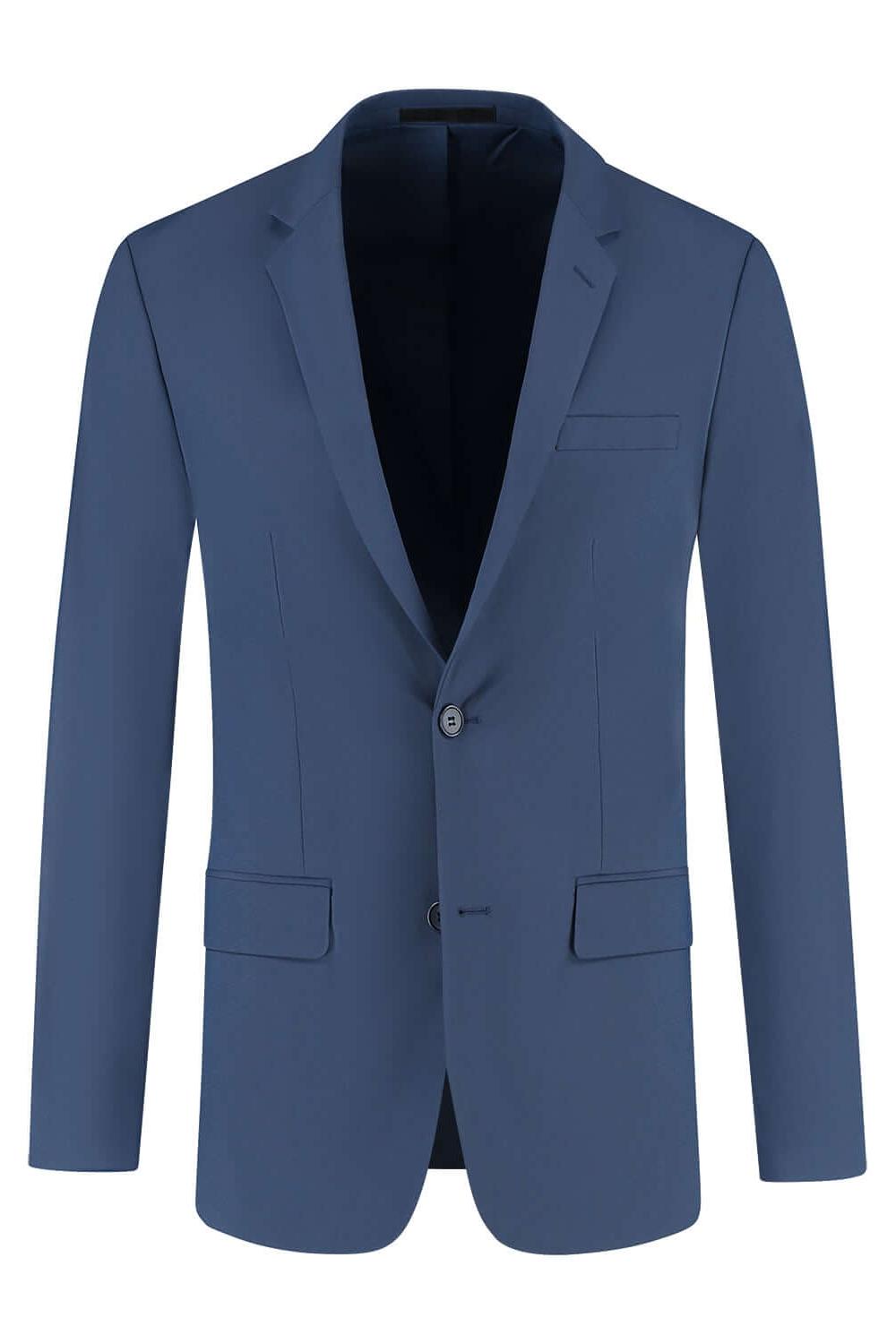Colbert comfort stretch royalblue MixMatch, strakke moderne snit, stijlvolle blazer in royal blue.