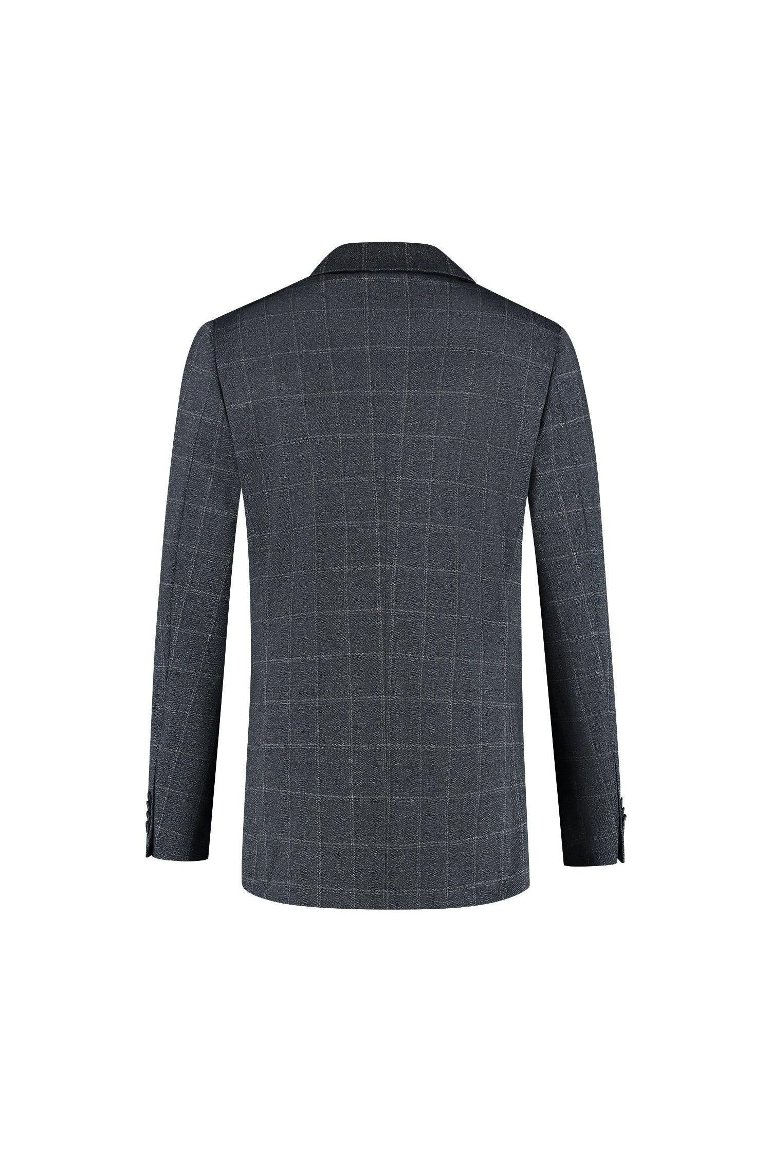 Pak stretch ruit blauw