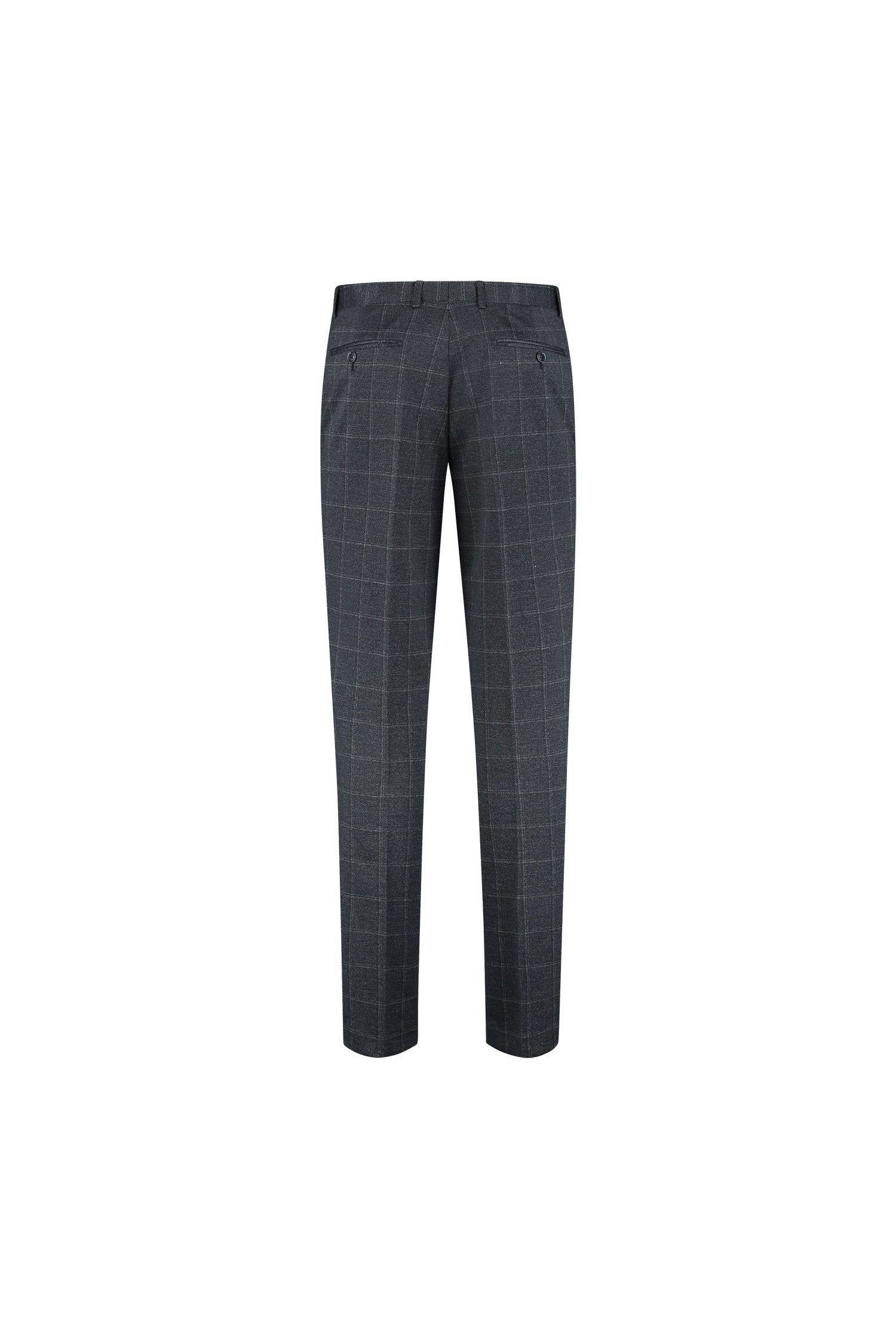 Pak stretch ruit blauw