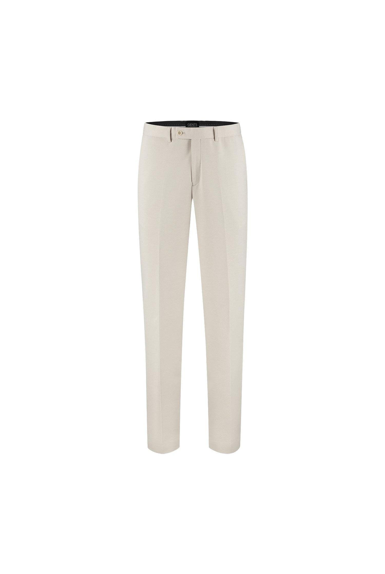 Pantalon stretch pique zand