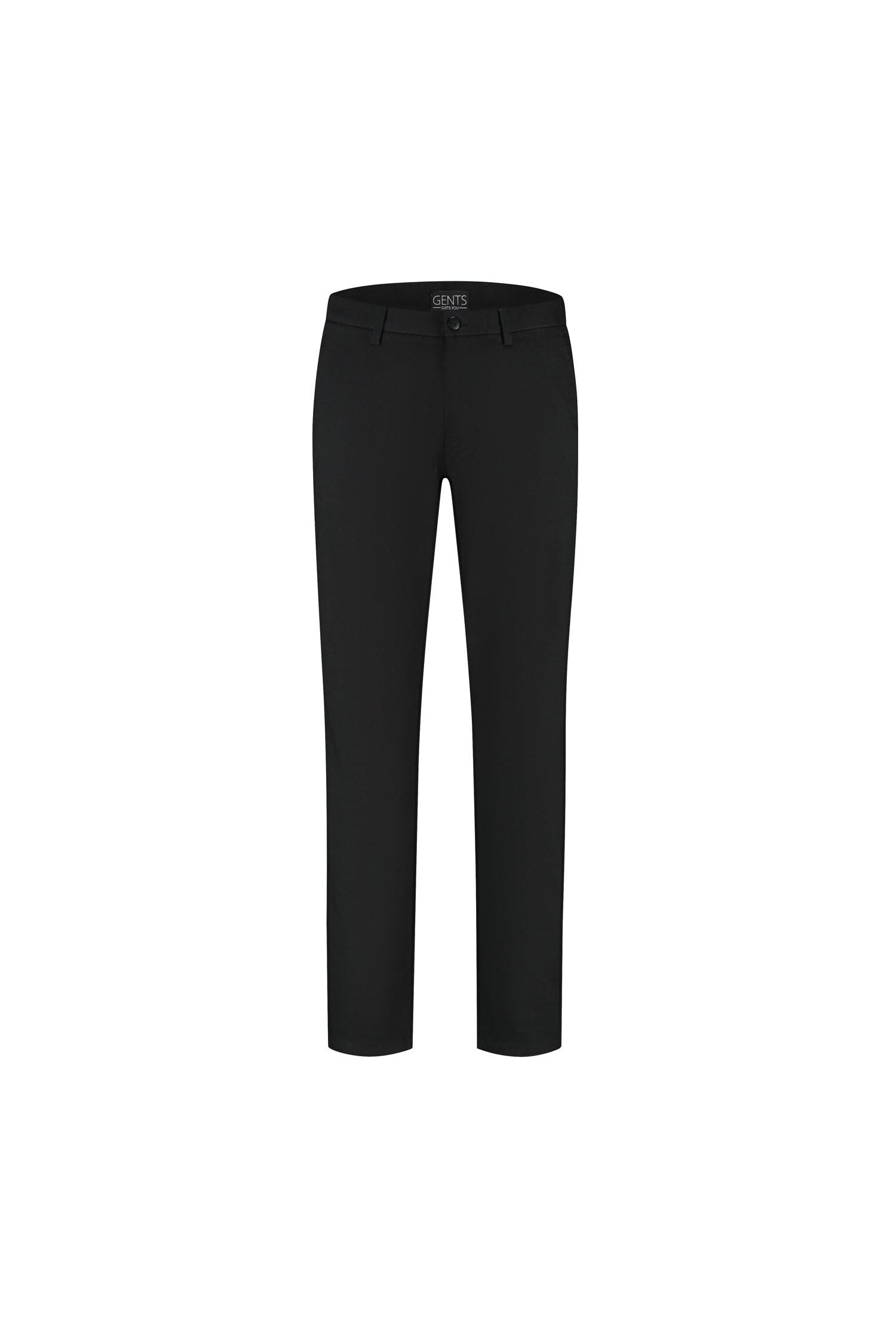 Chino stretch structuur zwart