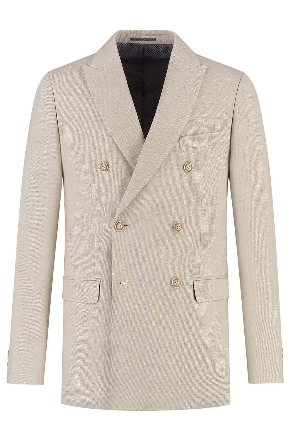 Pak 2-rij stretch dune beige