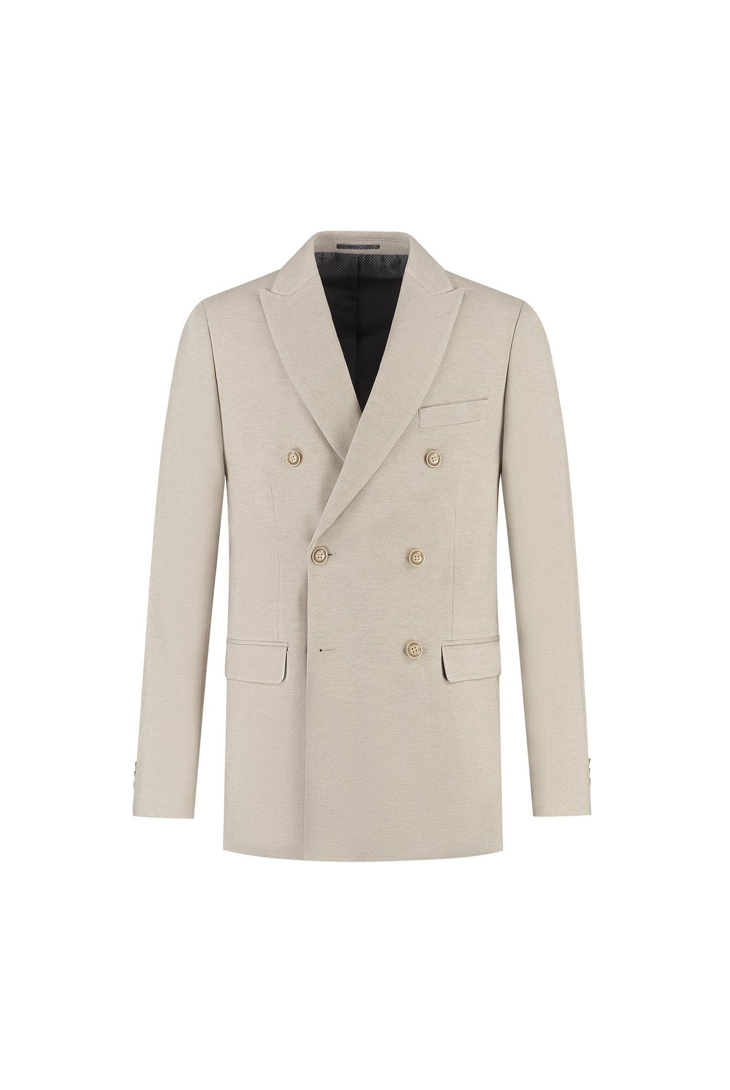 Pak 2-rij stretch dune beige