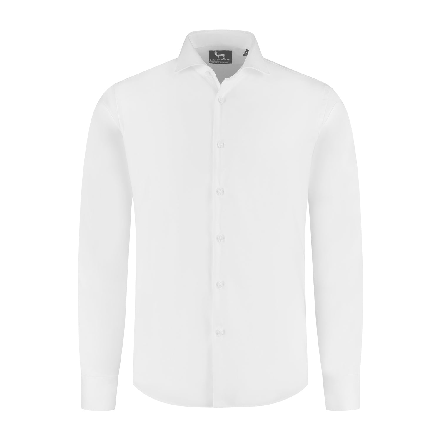 GENTS Blumfontain NOS structuur wit non-iron overhemd in katoen-structuur, modern-fit, wit.