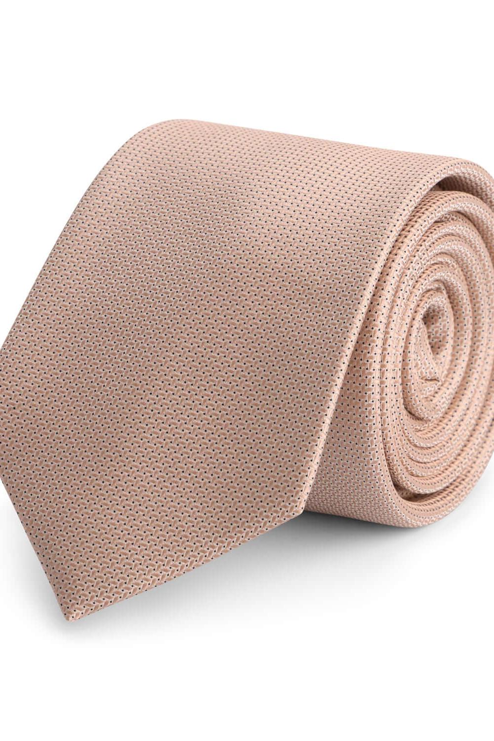 Stropdas zijde dot roze, elegante lichtroze stropdas met stippen voor een subtiele flair.