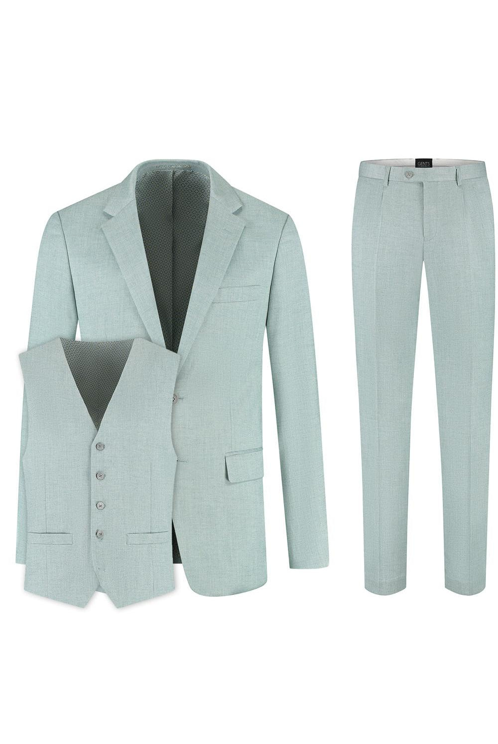 Pak aquagroen 3-delig