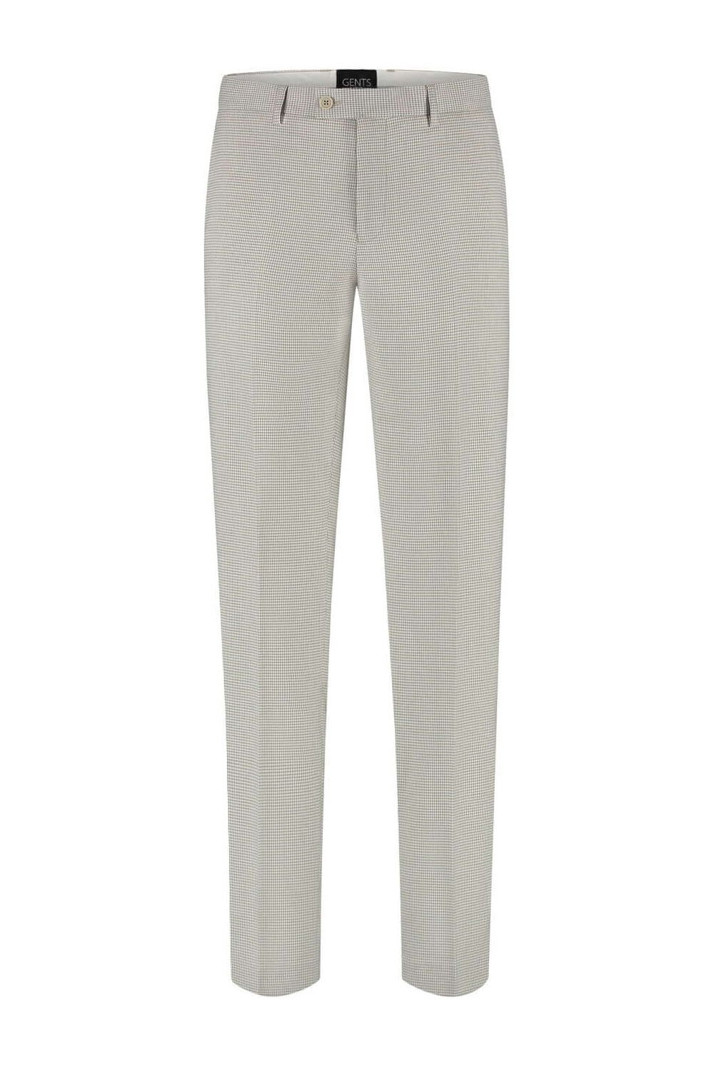 Pantalon pied-de-poule beige
