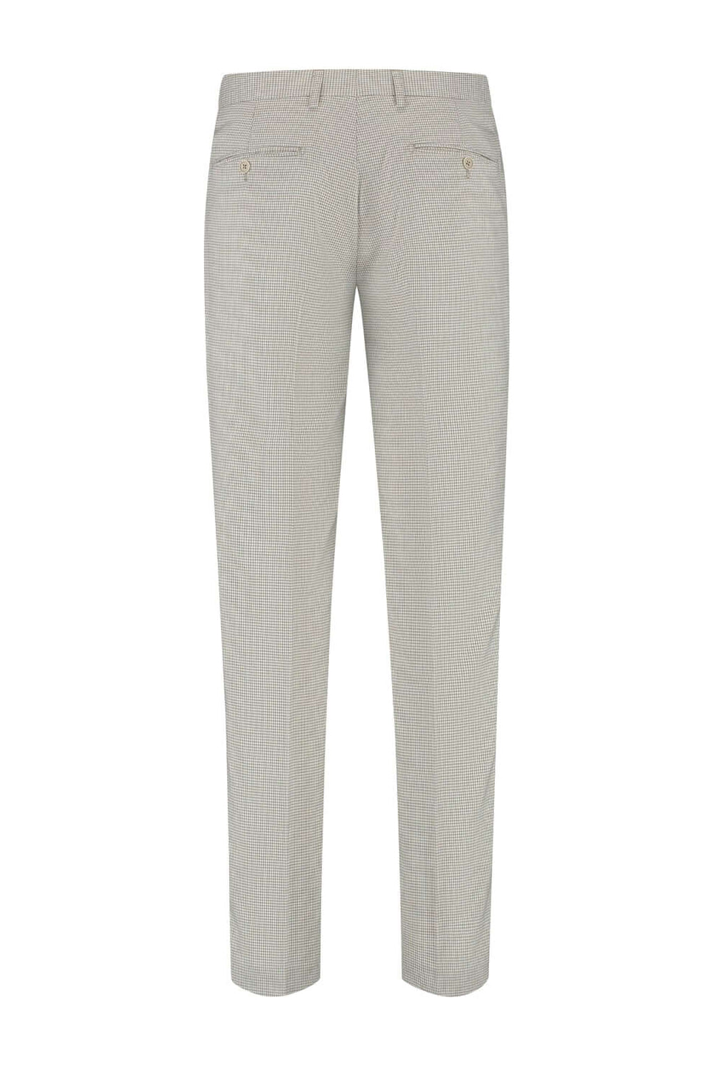 Pantalon pied-de-poule beige