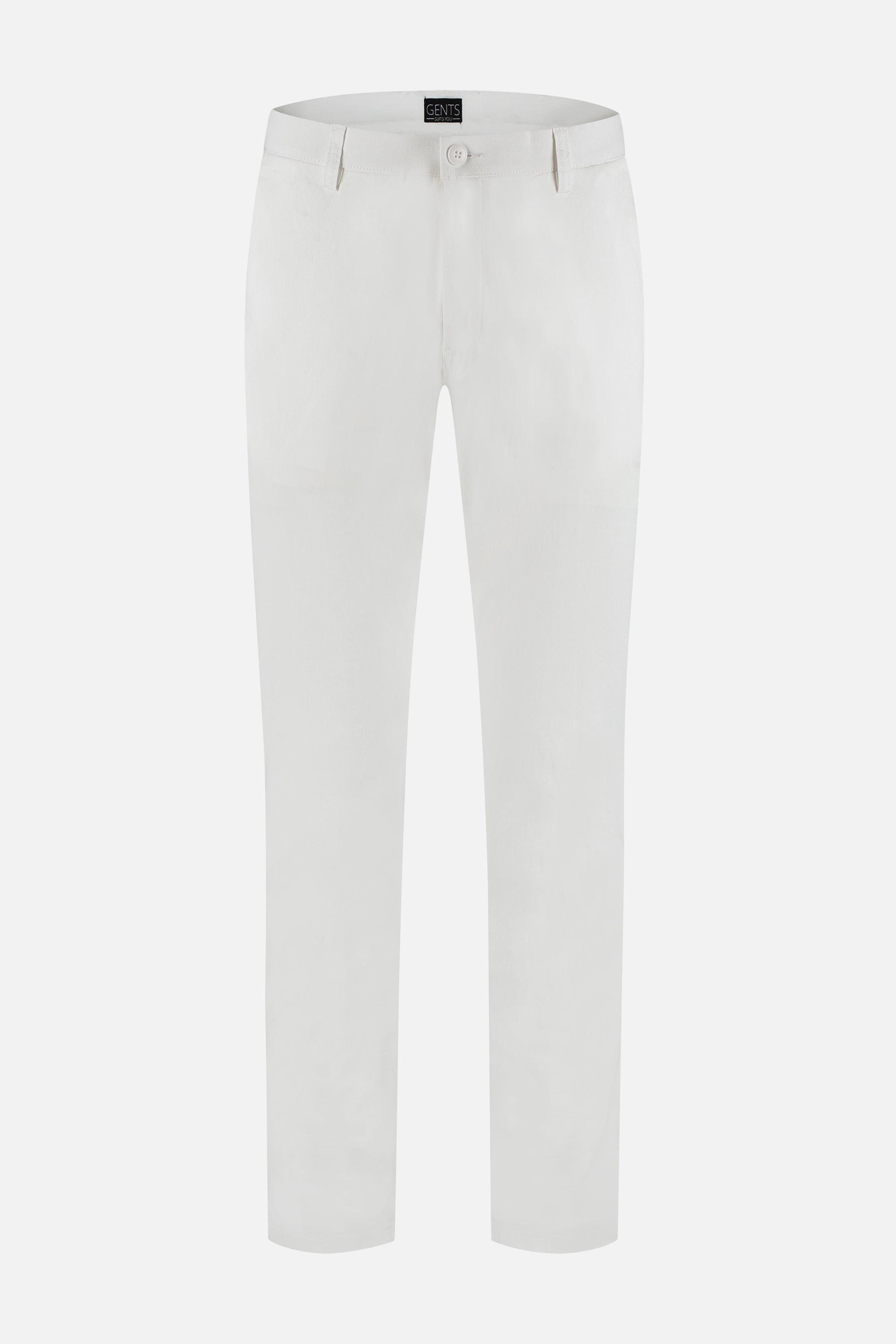 Chino stretch dobby wit - stylish white chino pants with a smooth dobby fabric texture.