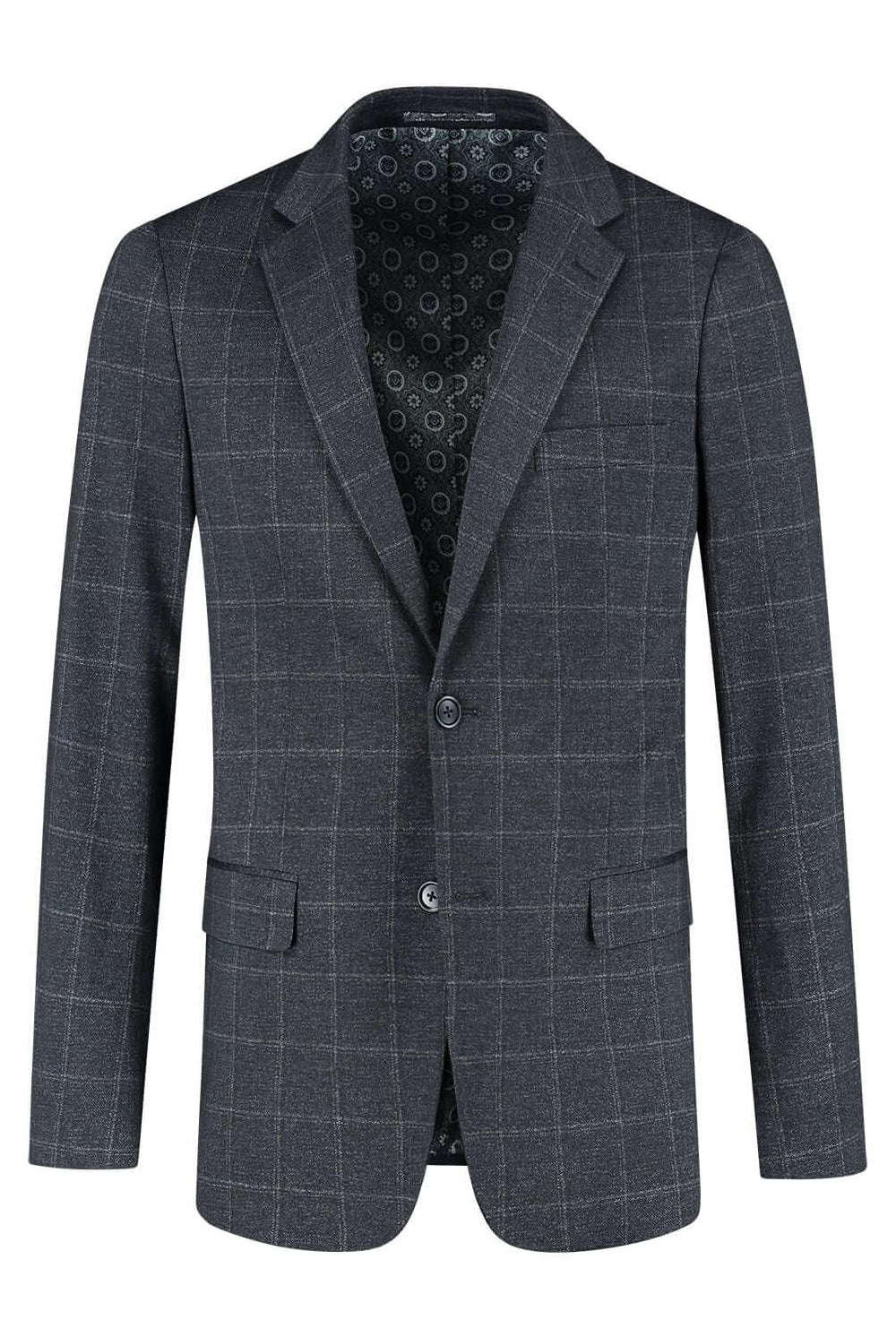 Pak stretch ruit blauw