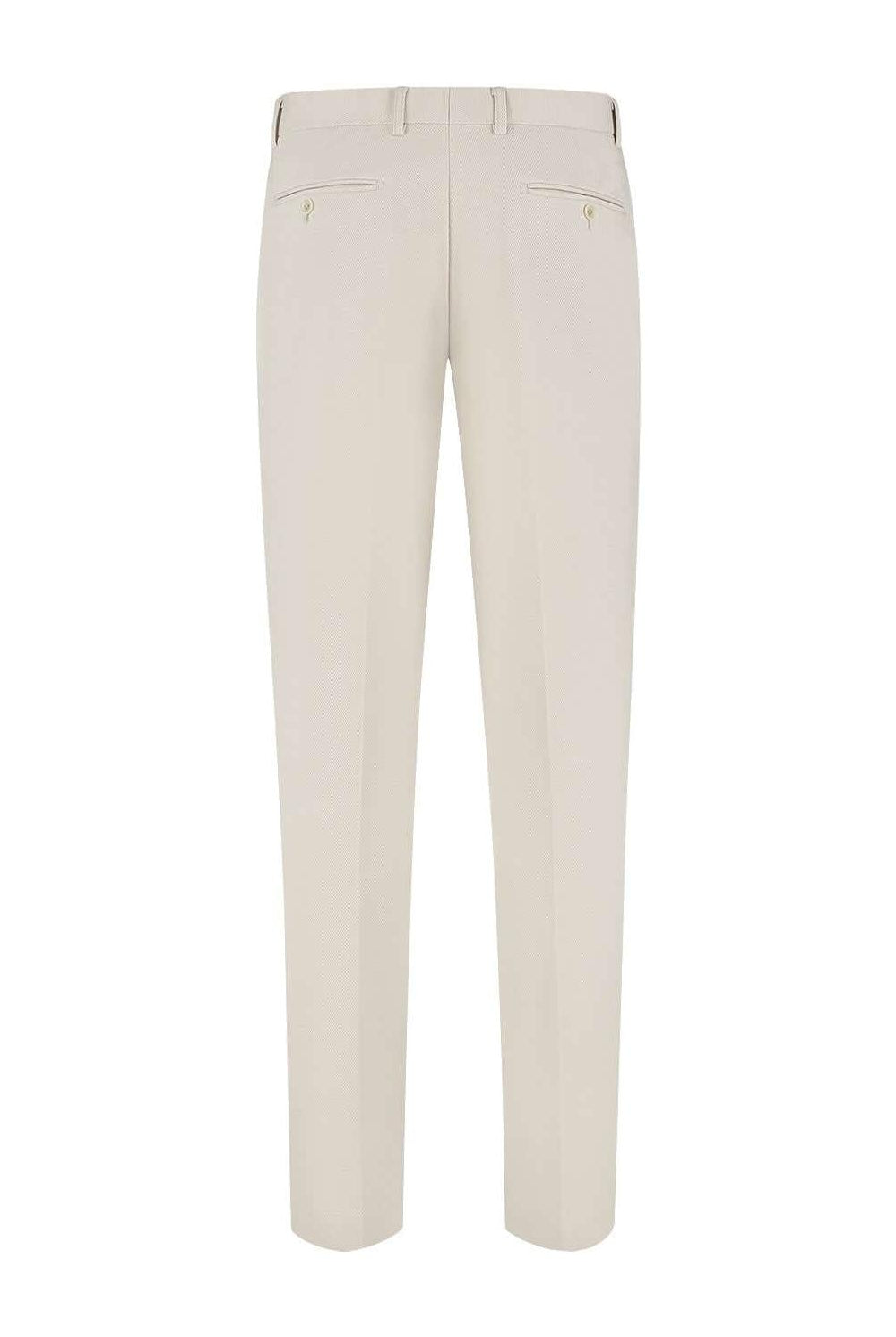 Pantalon stretch pique zand