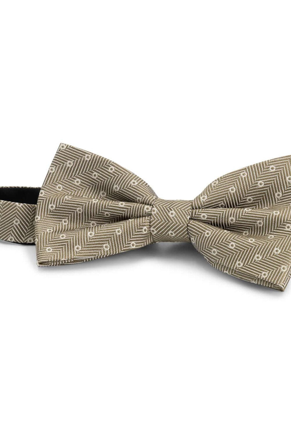 Strik zijde print olijfgroen