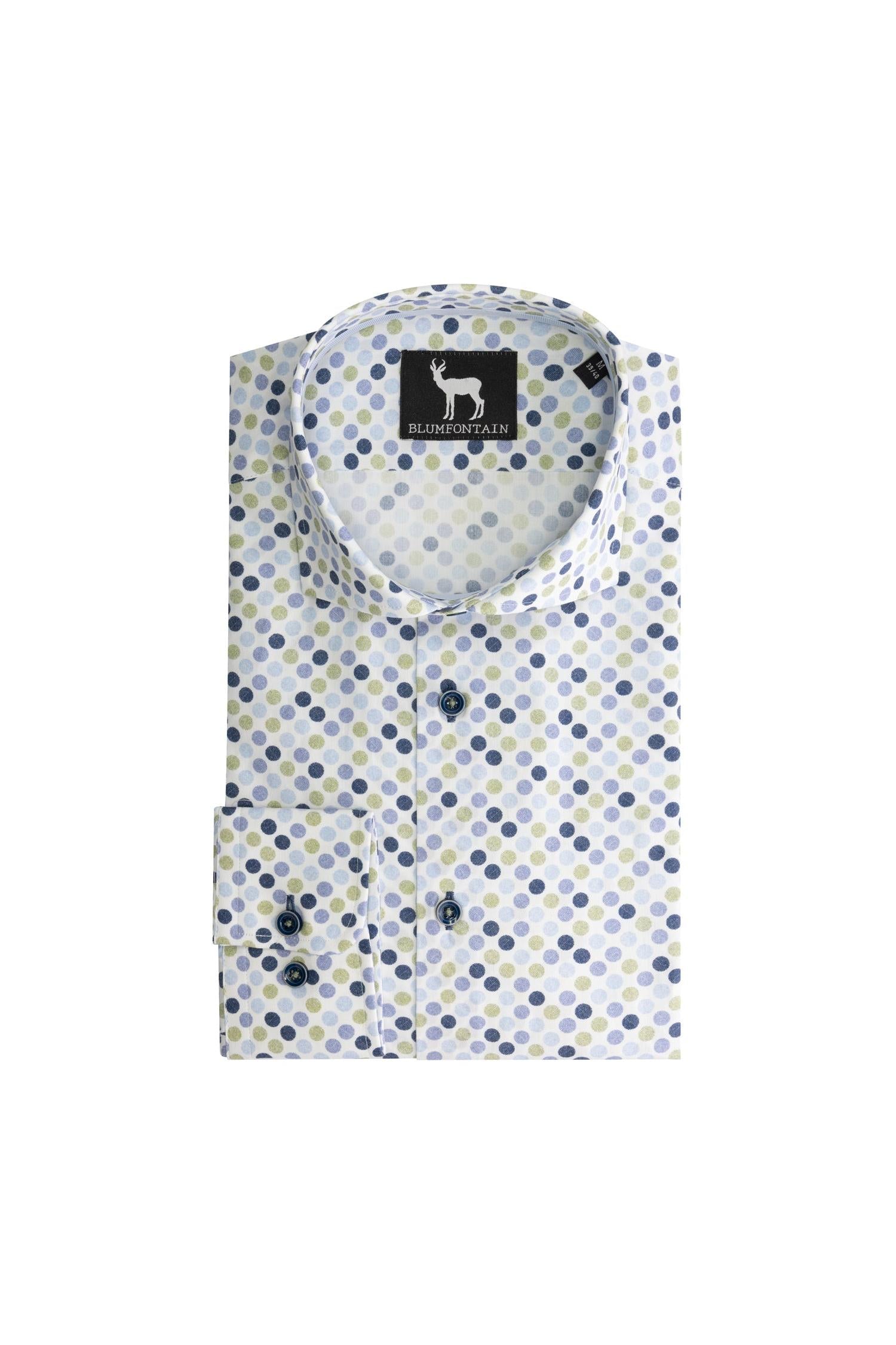 Balprint blauw-groen