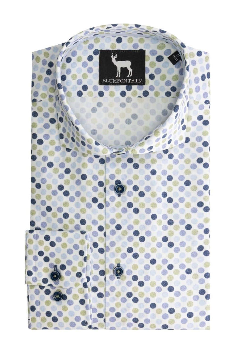 Balprint blauw-groen