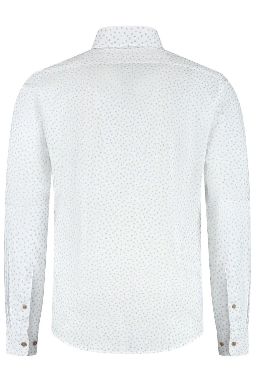 Blumfontain bloemprint beige-blauw