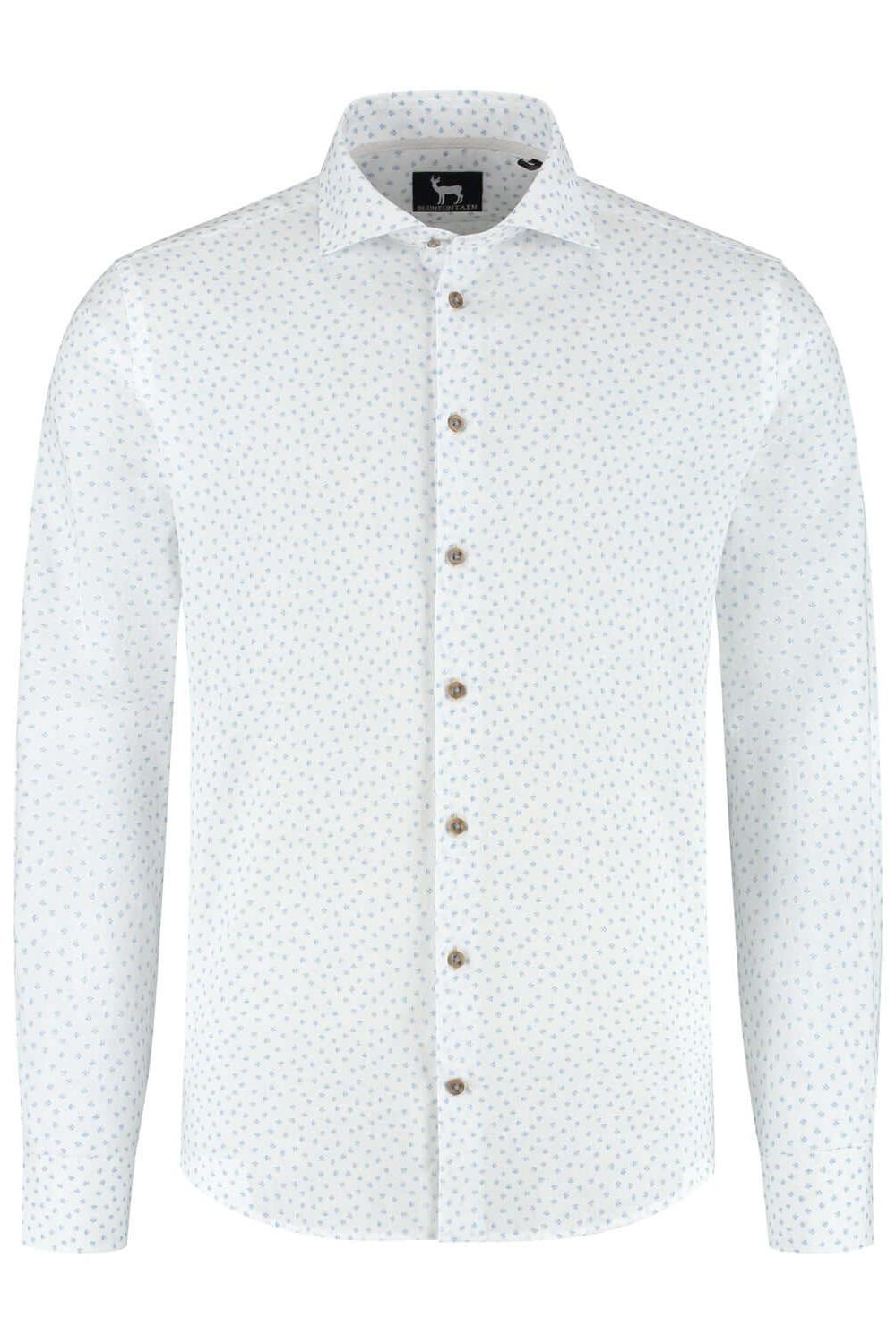 Blumfontain bloemprint beige-blauw