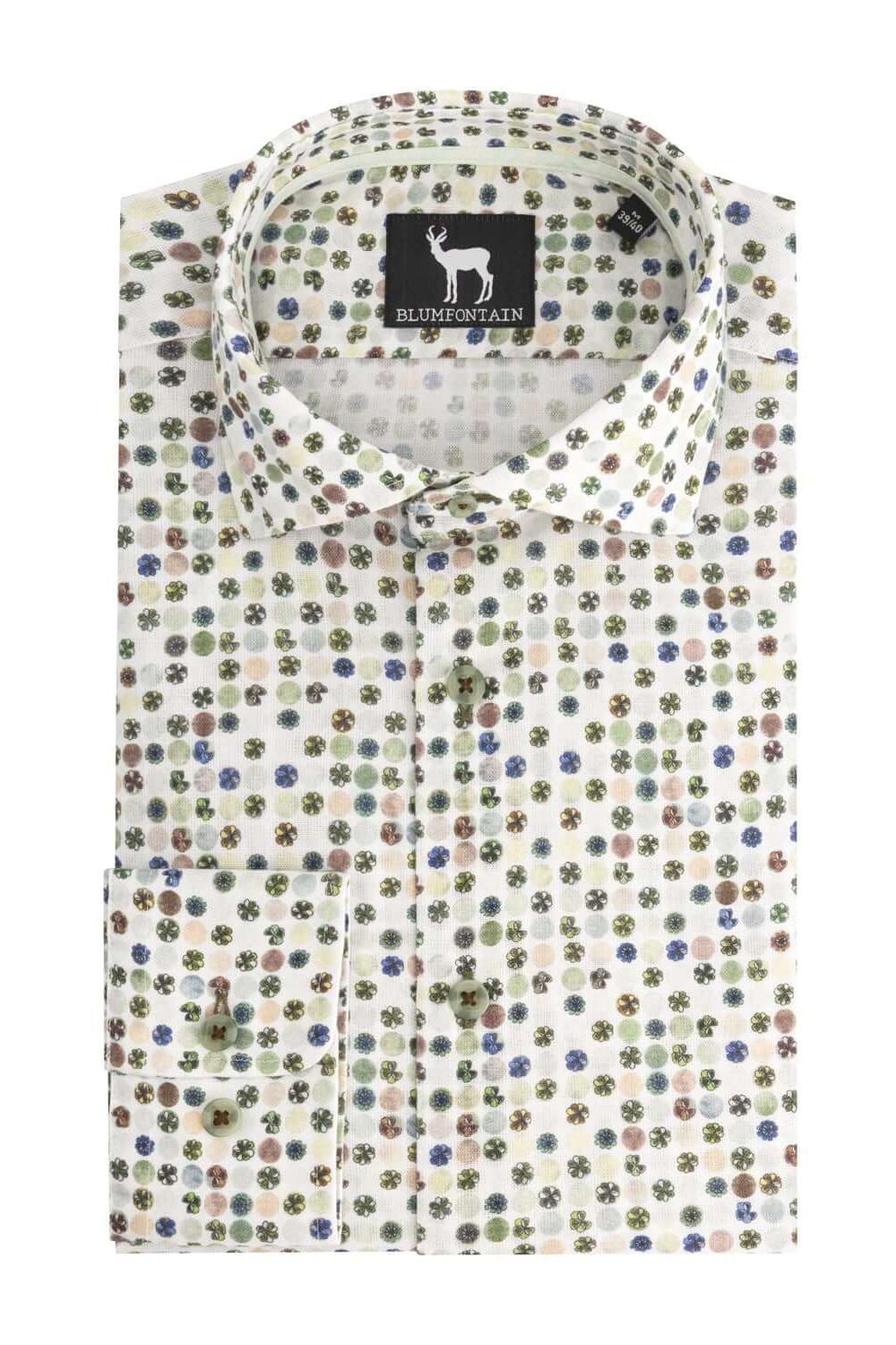 Blumfontain cirkelprint groen