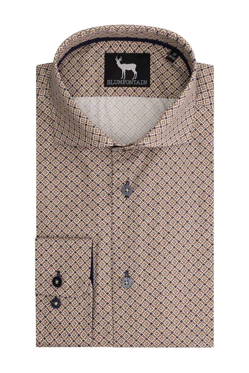 Blumfontain print beige