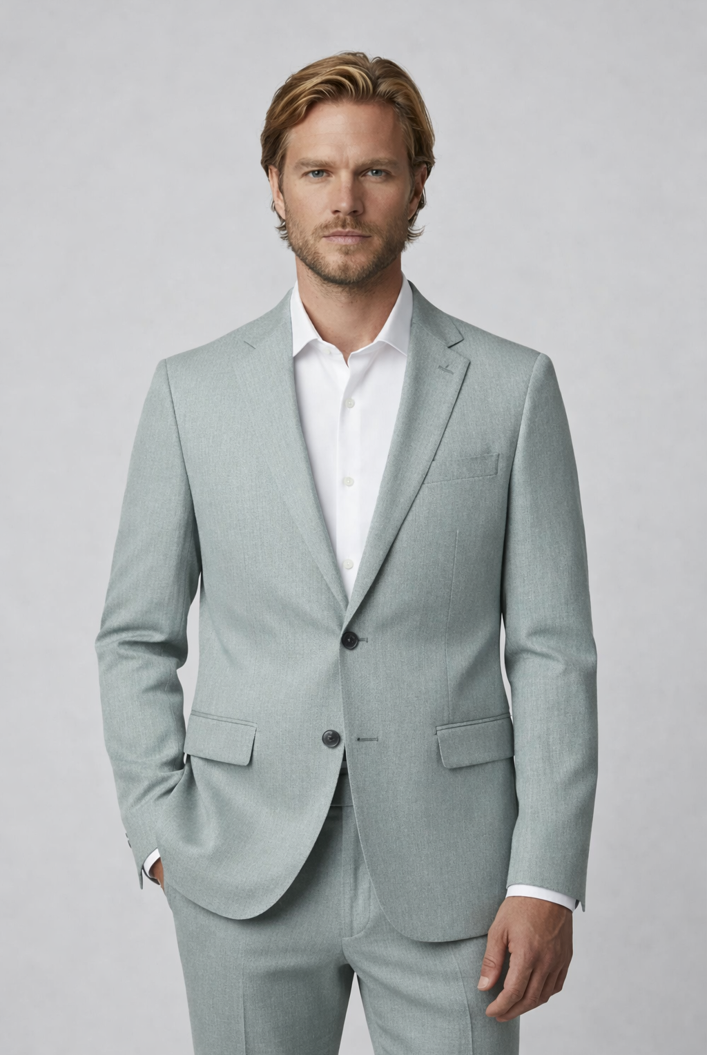 Pak linnenblend mistgroen