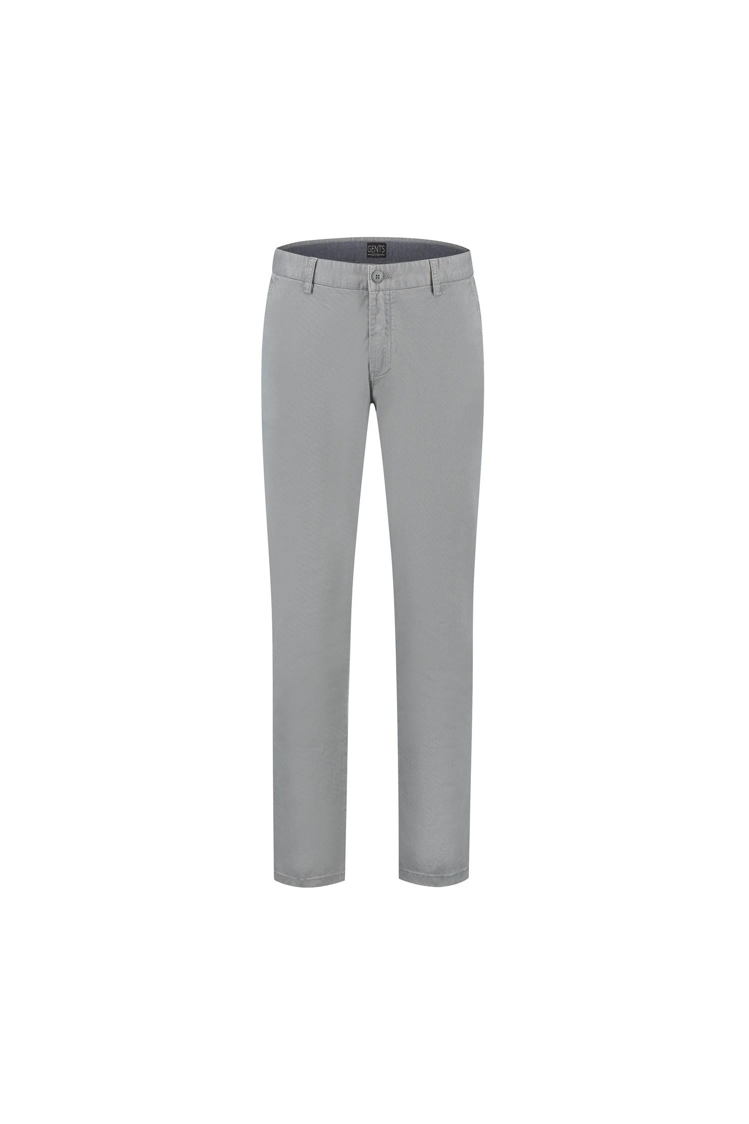 Chino print grijs