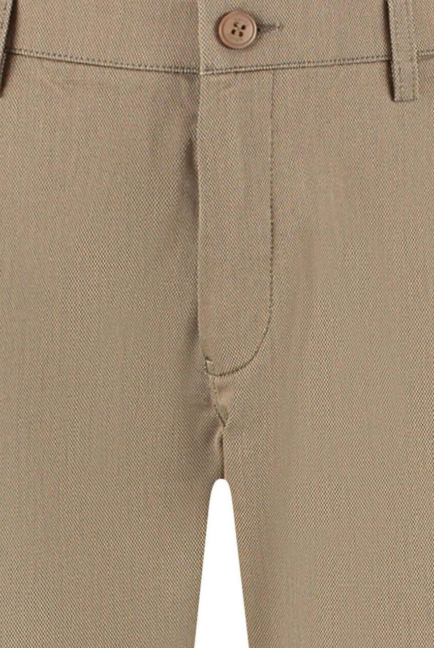 Chino stretch structuur camel