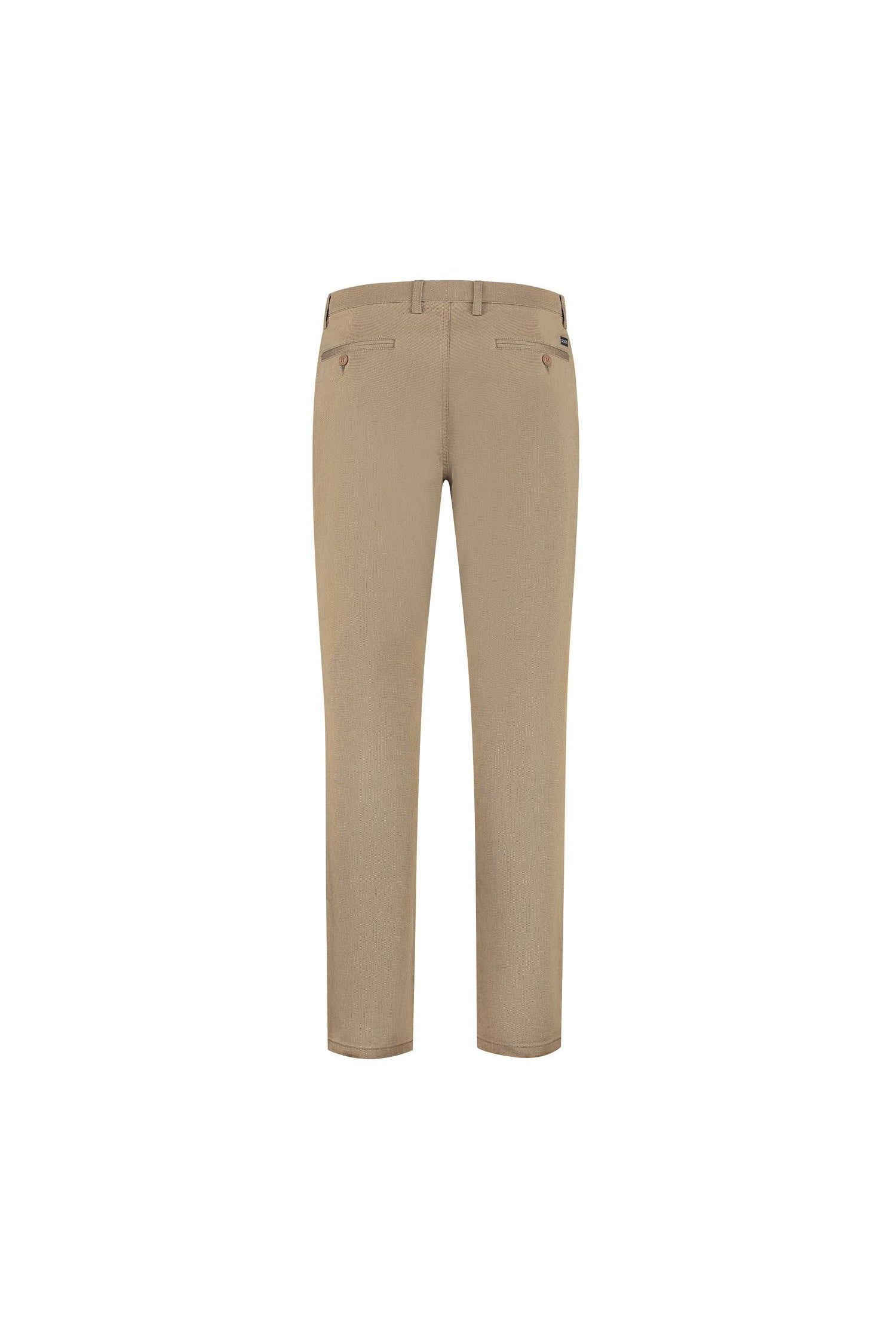 Chino stretch structuur camel