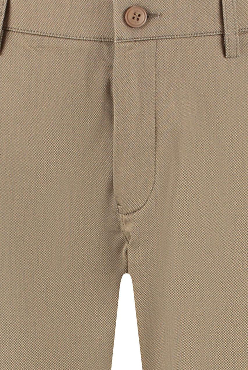 Chino stretch structuur camel
