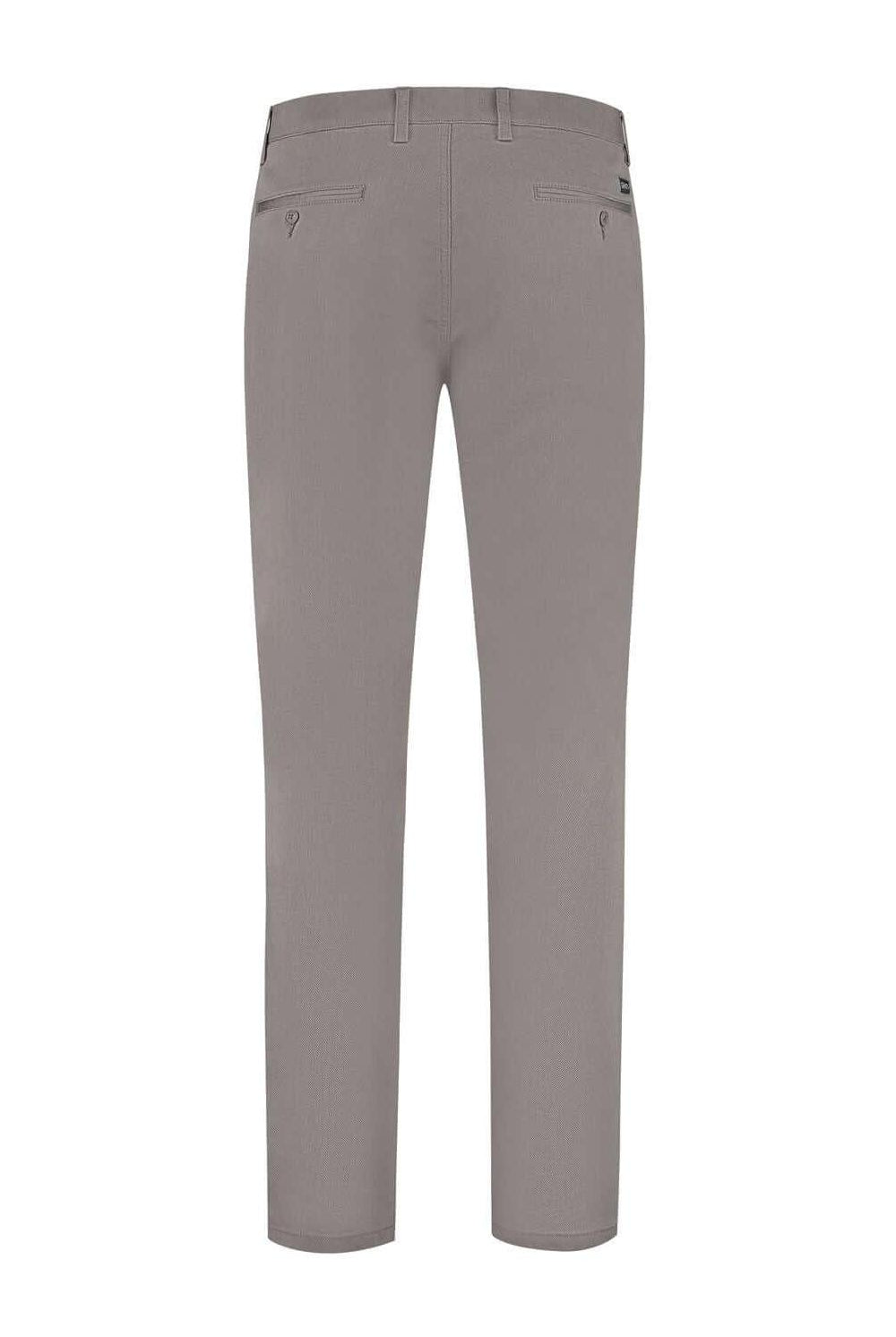 Chino stretch structuur grijs