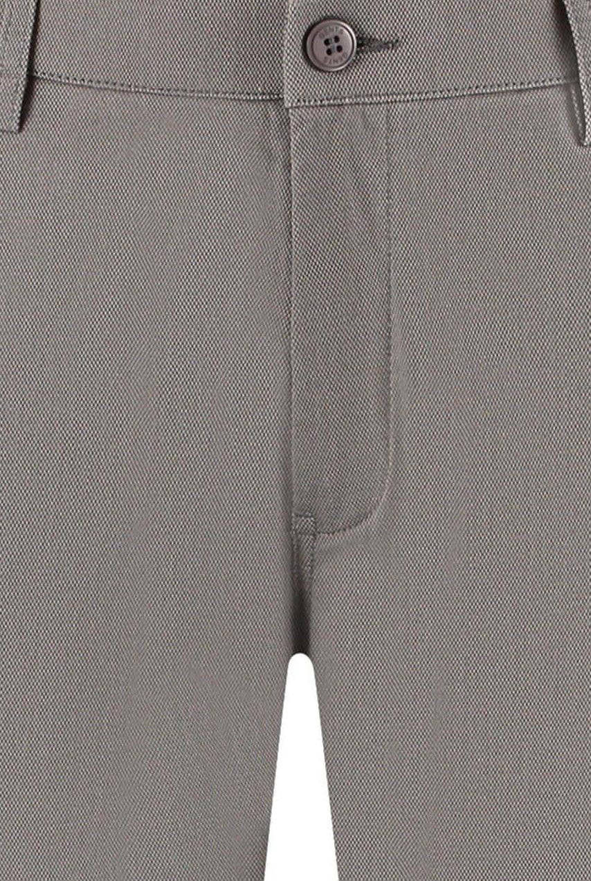 Chino stretch structuur grijs