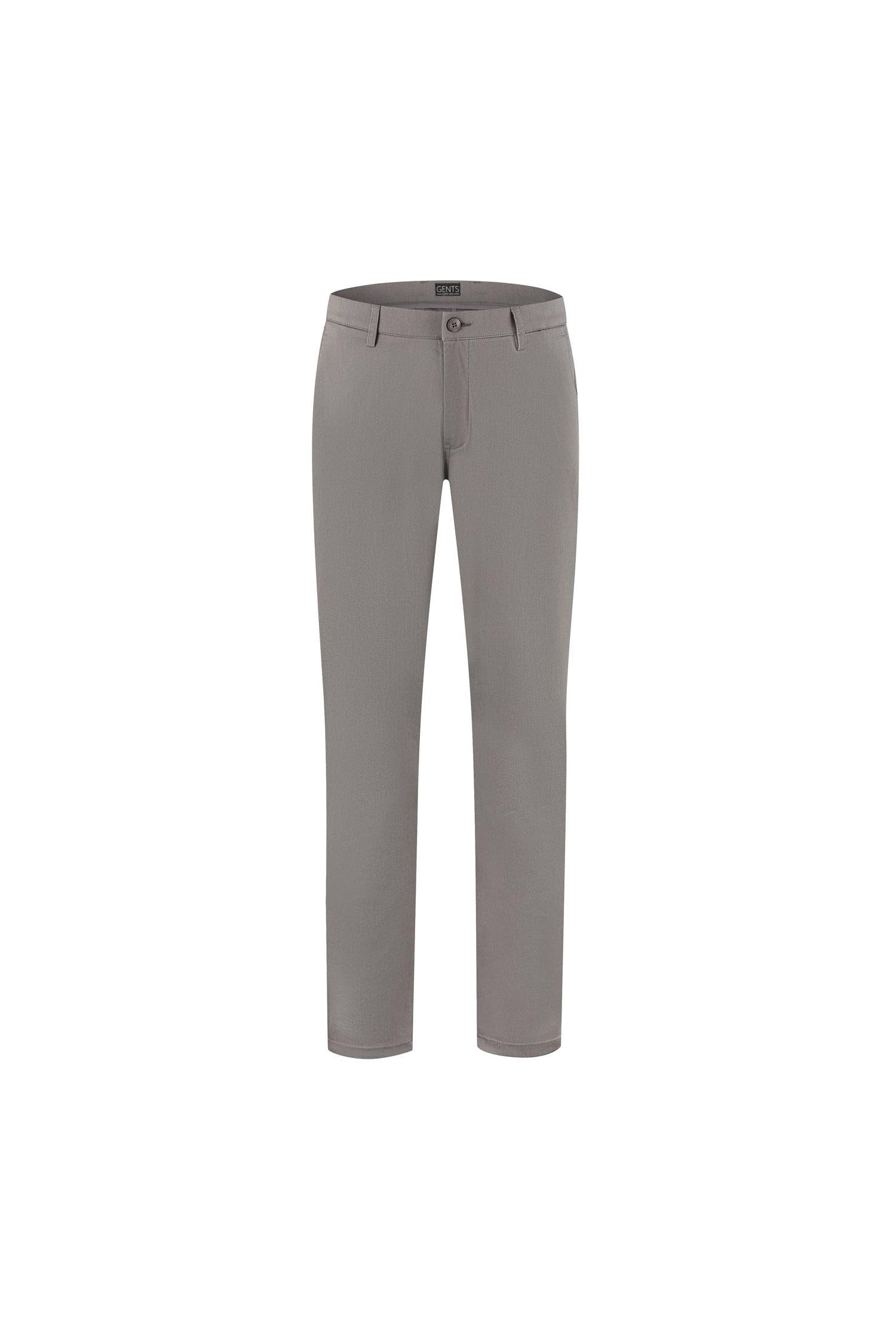 Chino stretch structuur grijs