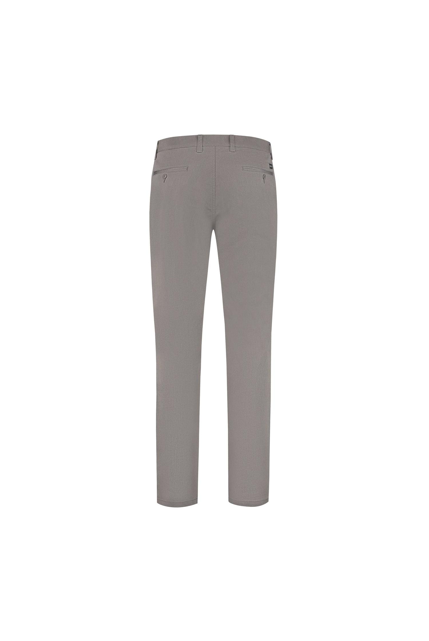Chino stretch structuur grijs