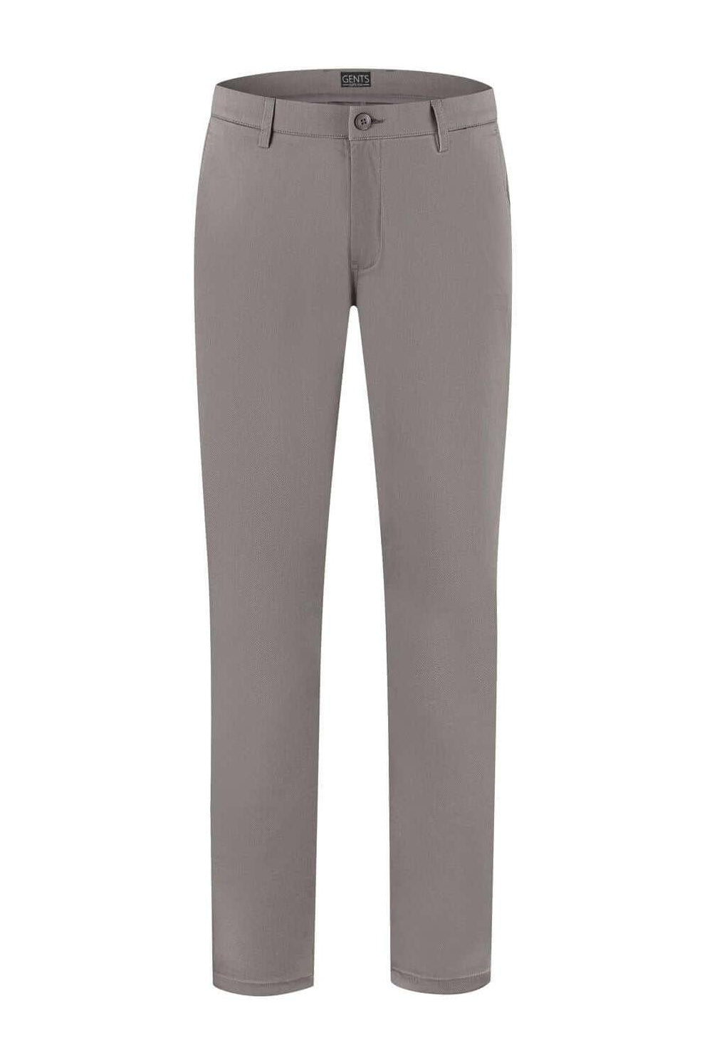 Chino stretch structuur grijs