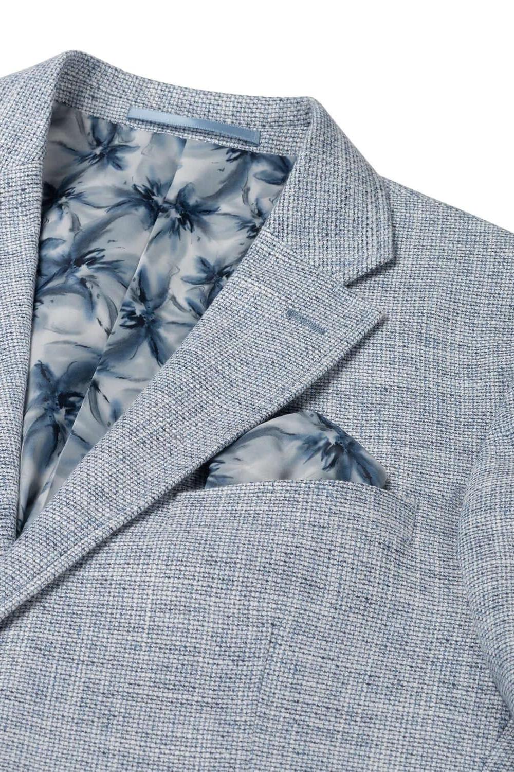 Colbert linnen melange lichtblauw