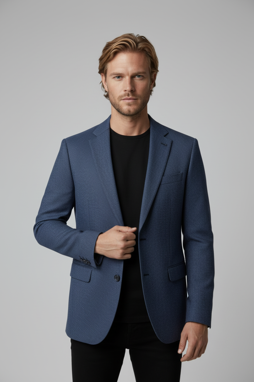 Colbert stretch birdseye blue