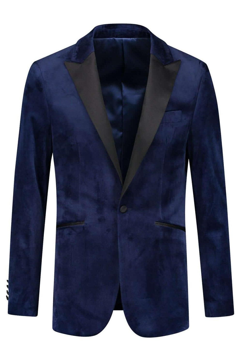 Dinnerjacket velvet blauw