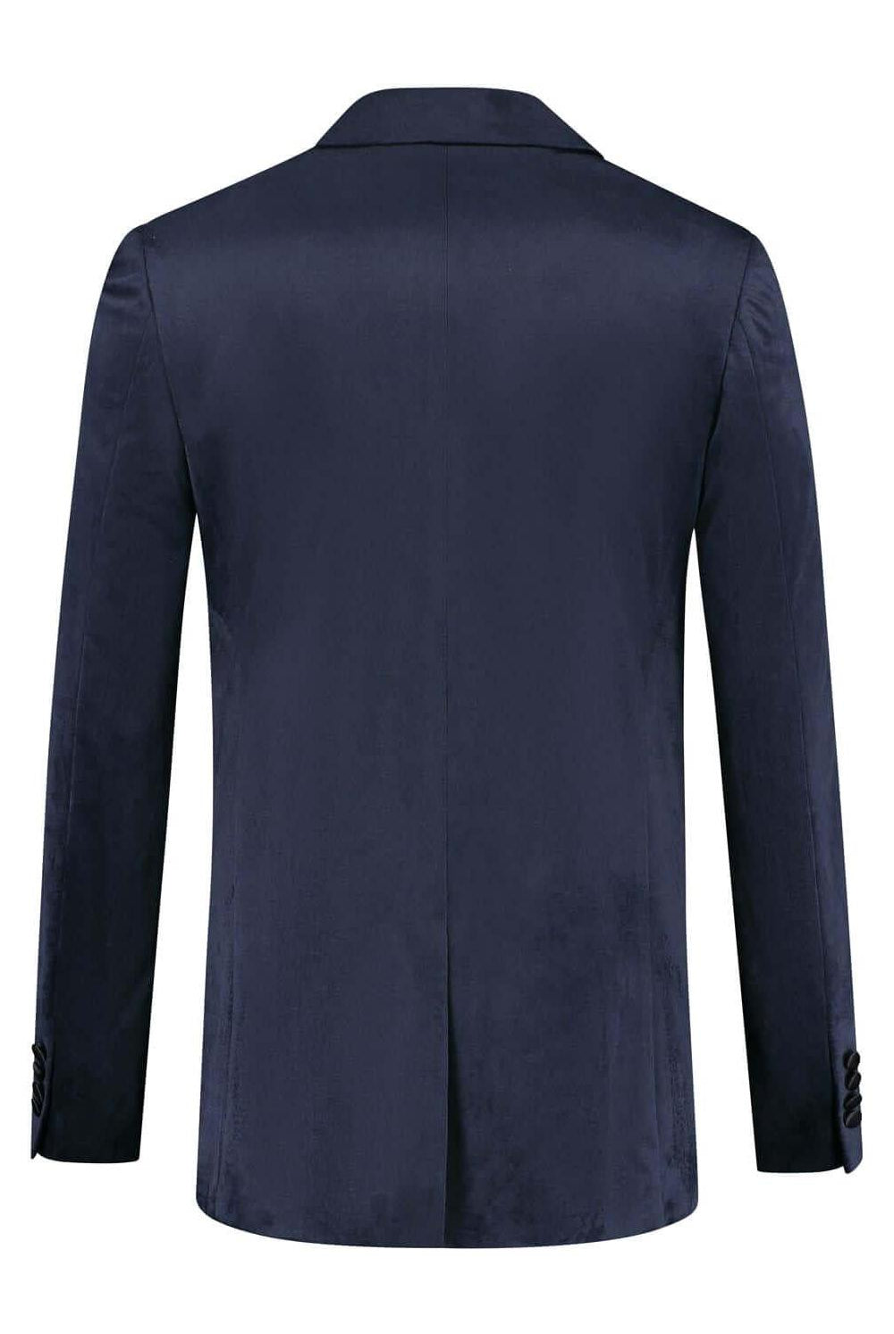 Dinnerjacket velvet donkerblauw