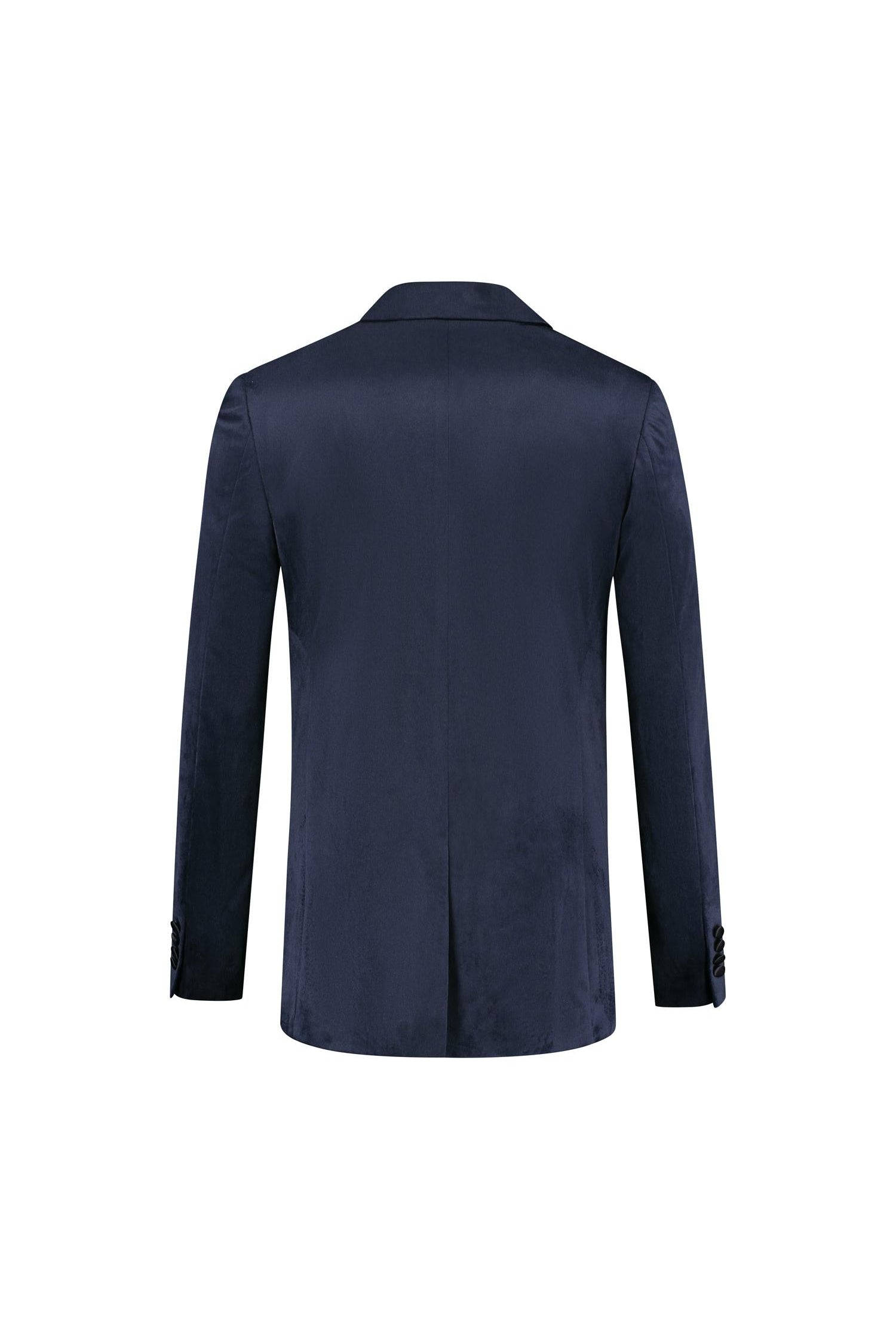 Dinnerjacket velvet donkerblauw
