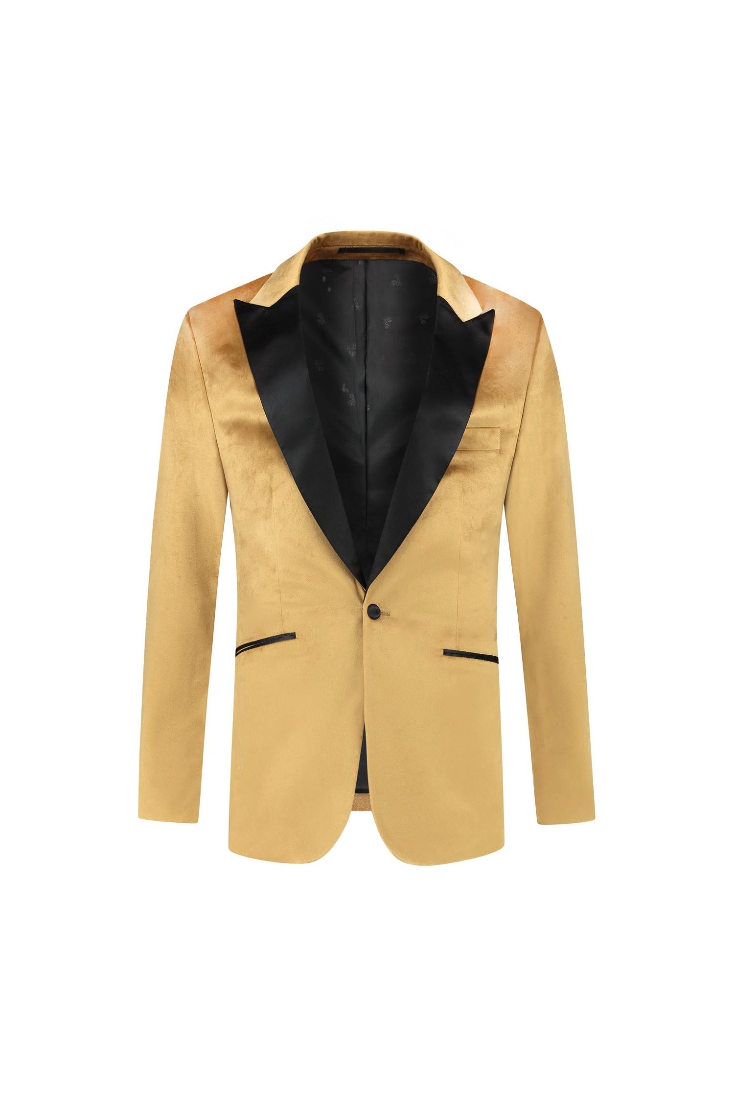 Dinnerjacket velvet goudbruin