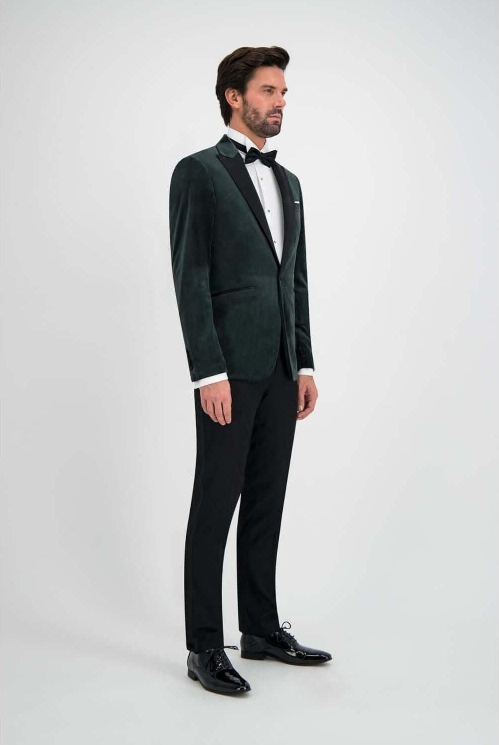 Dinnerjacket velvet groen