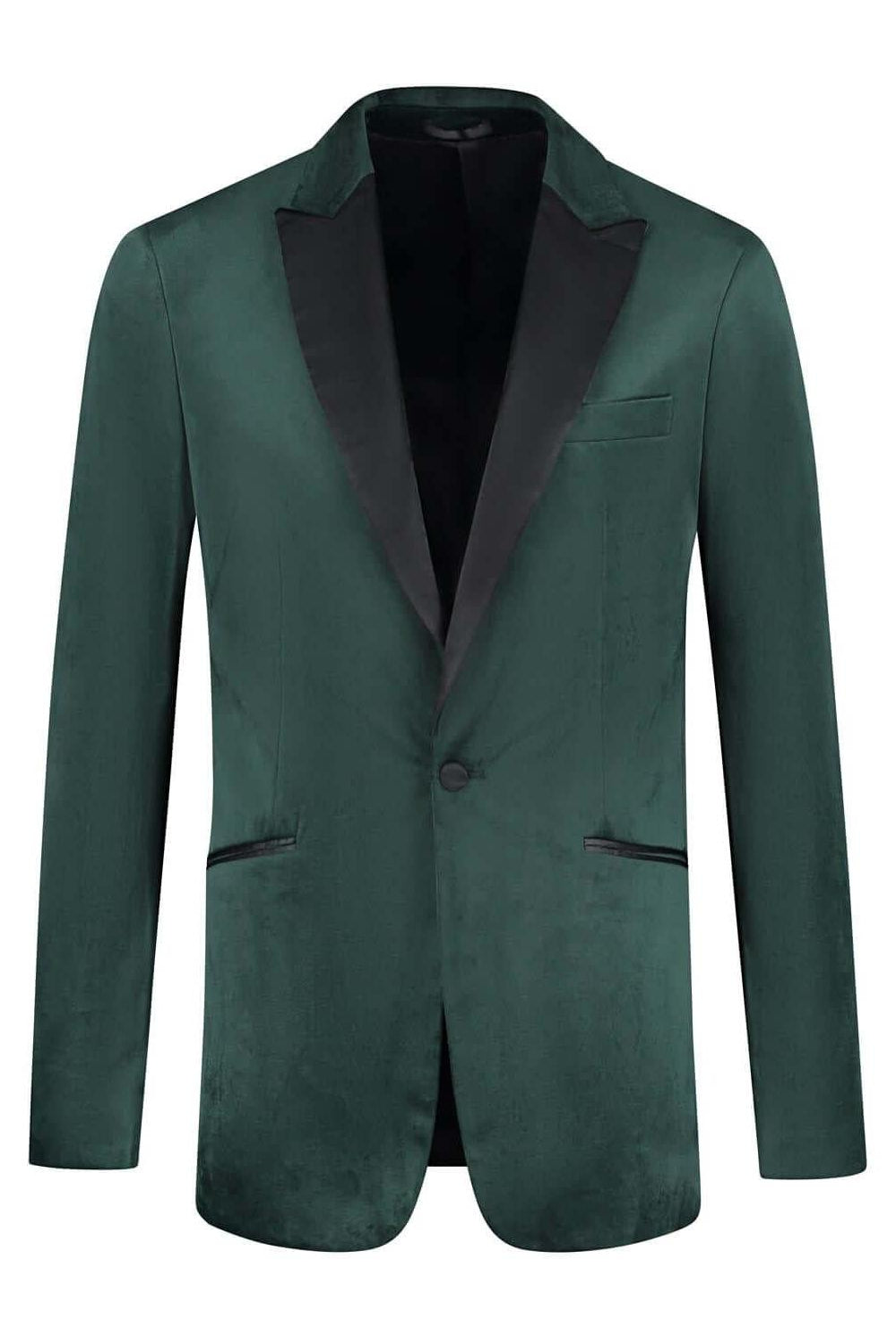 Dinnerjacket velvet groen