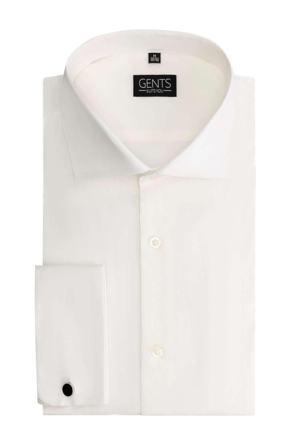 GENTS dubbele manchet ecru